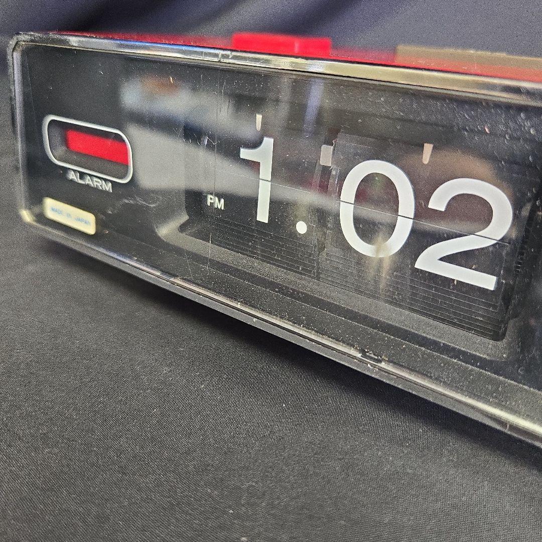 SEIKO パタパタ時計 QN401T昭和レトロ 70s　レッド