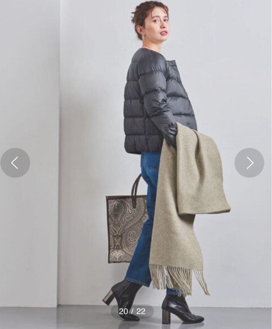 【美品】PYRENEX ブラック ダウンジャケット　カンヌ　JP38 ノーカラー