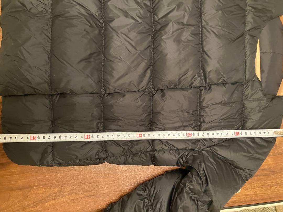 【美品】PYRENEX ブラック ダウンジャケット　カンヌ　JP38 ノーカラー