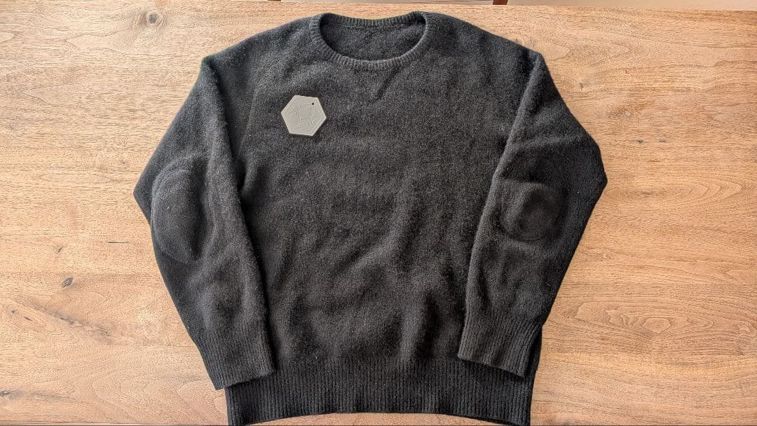 【美品タグ付】YINDIGO AM CASHMERE SWEAT ブラック