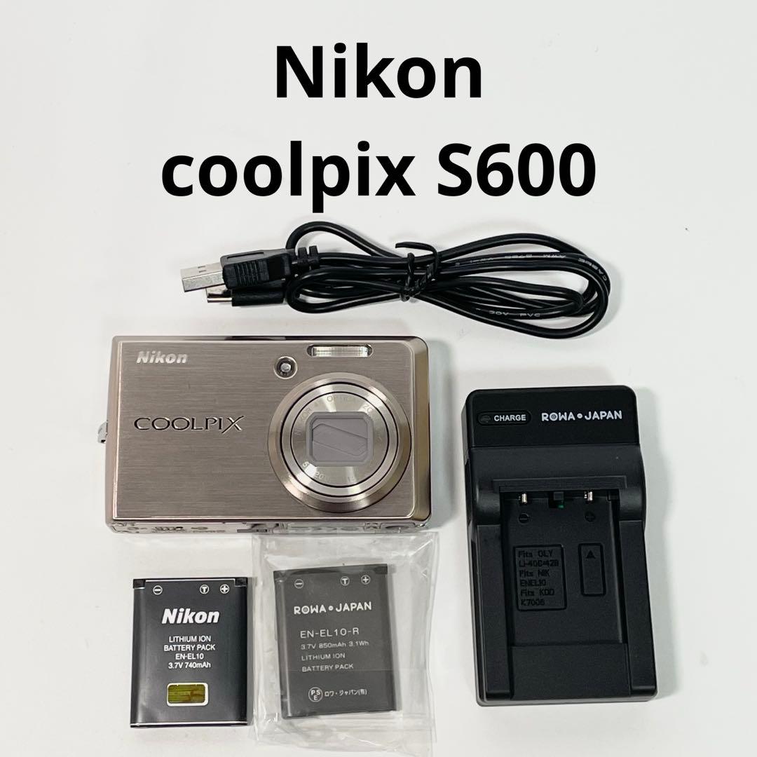 【美品】ニコン　Nikon coolpix s600 コンデジ　デジカメ