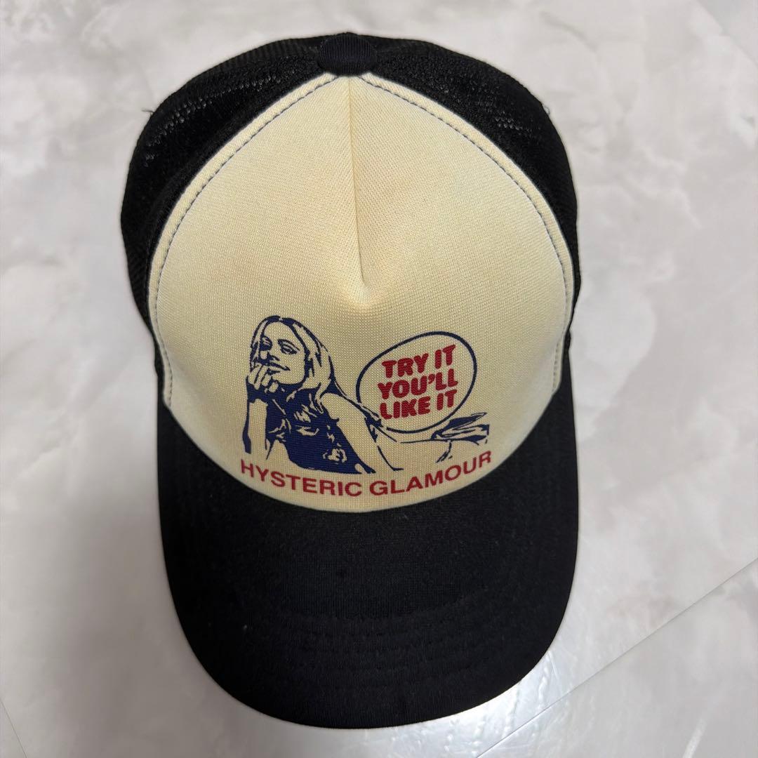 HYSTERIC GLAMOUR メッシュキャップ ブラックヒステリックグラマー
