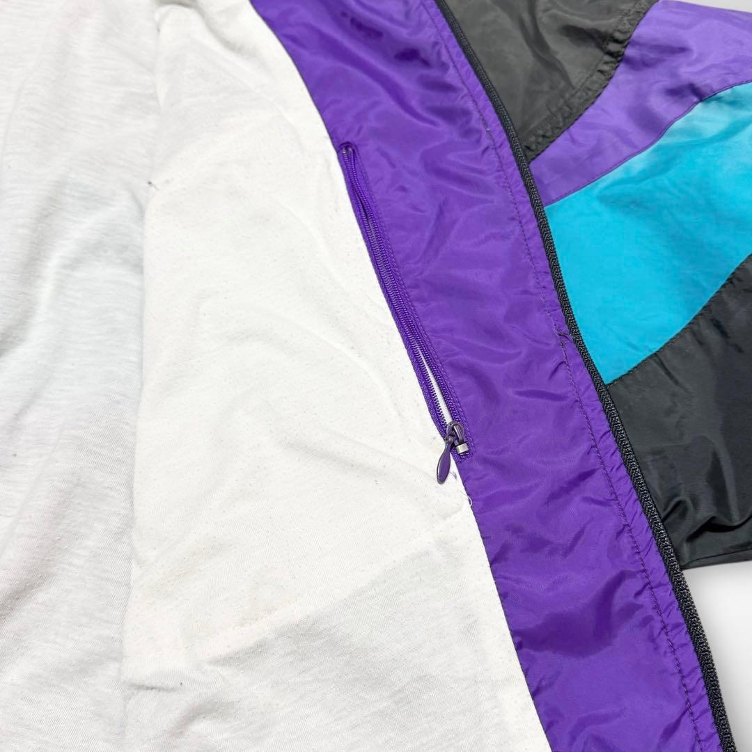 90s old Nike ナイロントラックジャケット ビンテージ古着L短丈ナイキ