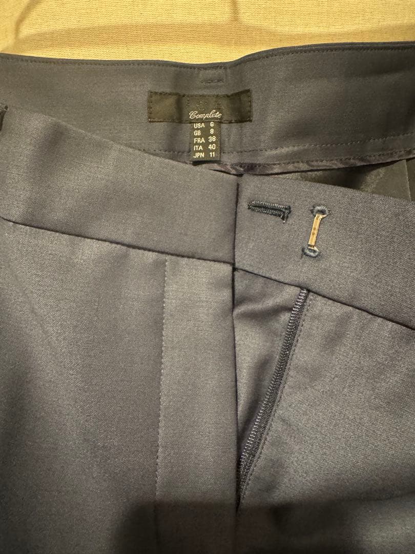 ICB ネイビーパンツスーツ セットアップ M〜Lくらい