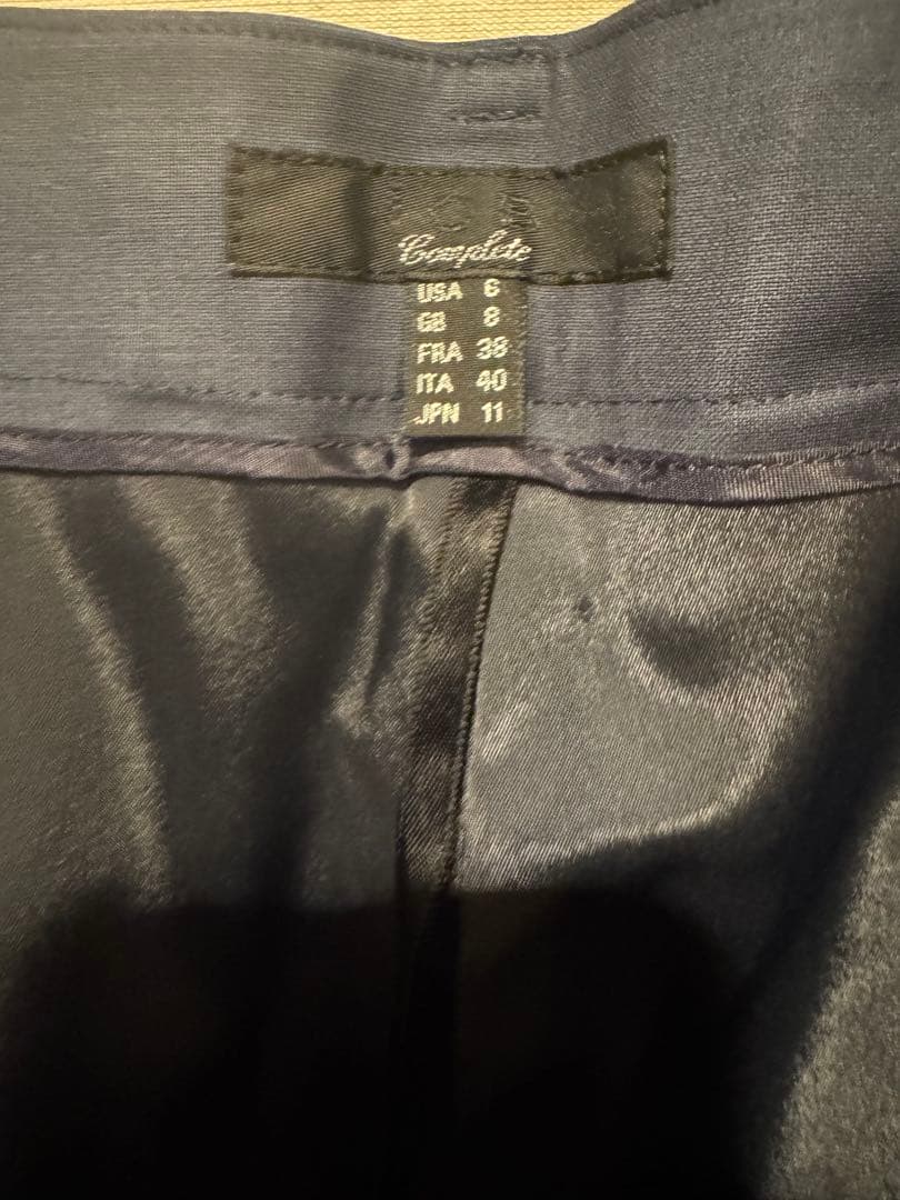 ICB ネイビーパンツスーツ セットアップ M〜Lくらい