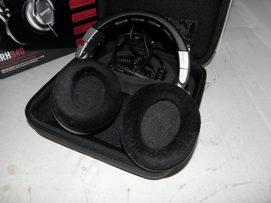 美品 SHURE SRH940 リファレンス・スタジオ・ヘッドホン 完備品