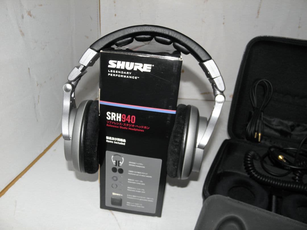 美品 SHURE SRH940 リファレンス・スタジオ・ヘッドホン 完備品
