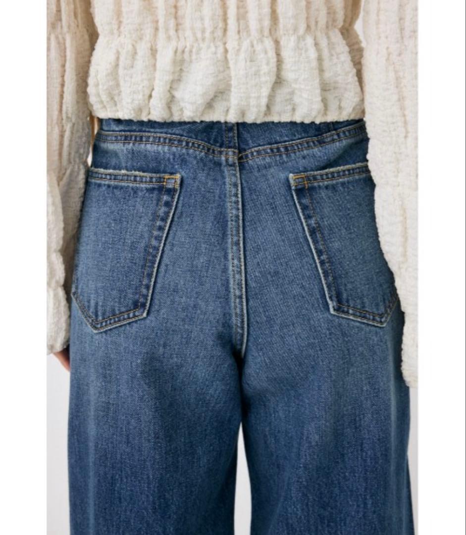 moussy CROSS WAIST WIDE STRAIGHT 2 デニム