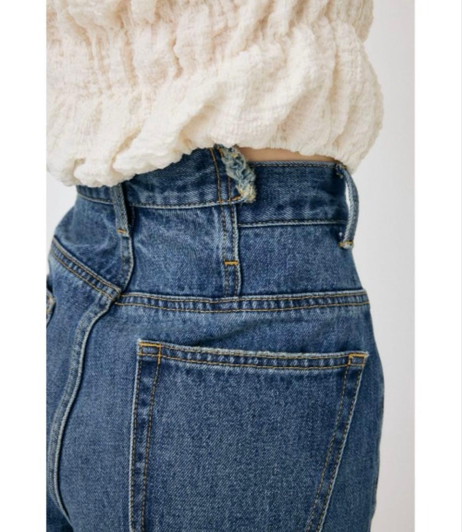 moussy CROSS WAIST WIDE STRAIGHT 2 デニム