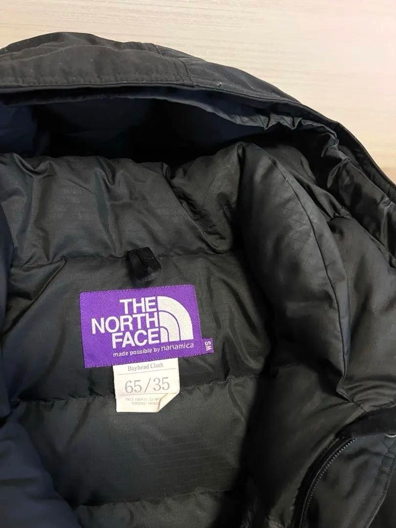 美品ノースフェイスパープルレーベル65/35マウンテンショートパーカS黒