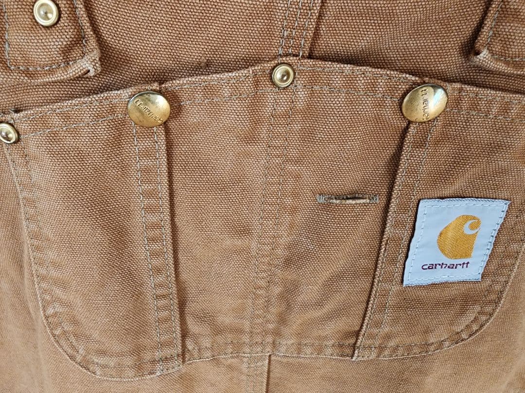 Carhartt ブラウンオーバーオール　USA製