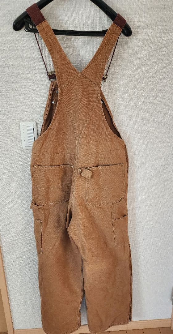 Carhartt ブラウンオーバーオール　USA製