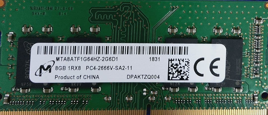 PC用メモリ PC4-2666V 8GB × 44枚セット