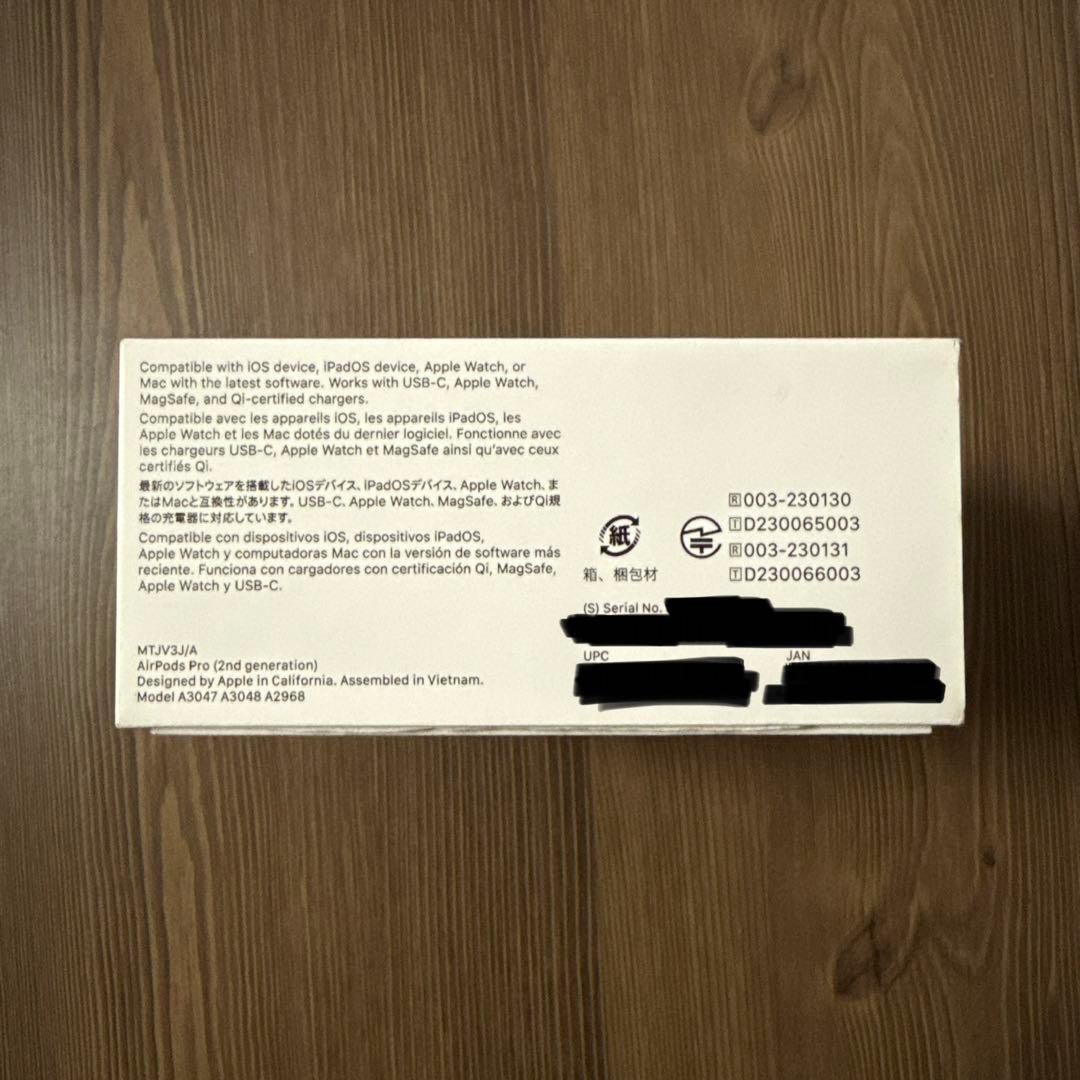 AirPods Pro 2 （USB-C） （第二世代）　AppleCare加入