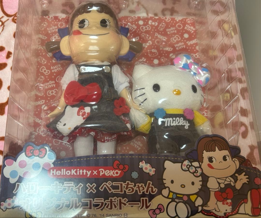 最、最終お値下げ！レア　不二家　ハローキティ ✖️ペコちゃんオリジナルコラボドール