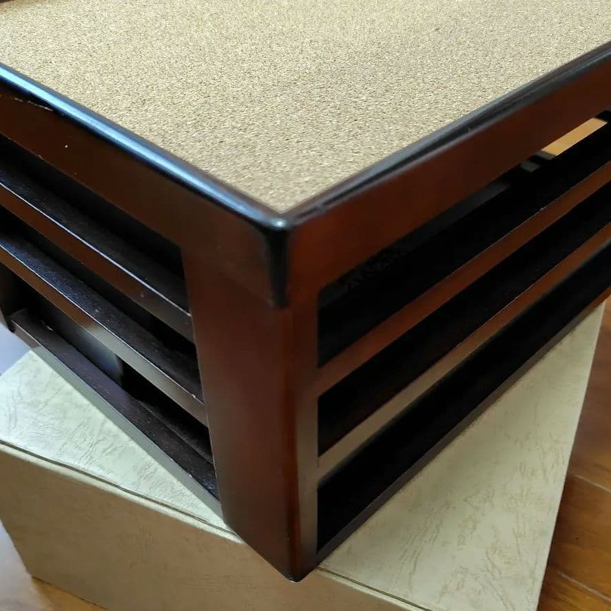 豊岡クラフト 森林楽 (美品) 素敵な 書斎 A4書類シェルフ、小物・文具入れ