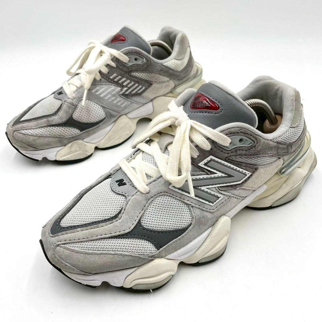 ニューバランス スニーカー 9060 グレー 25cm ローカット Y1392