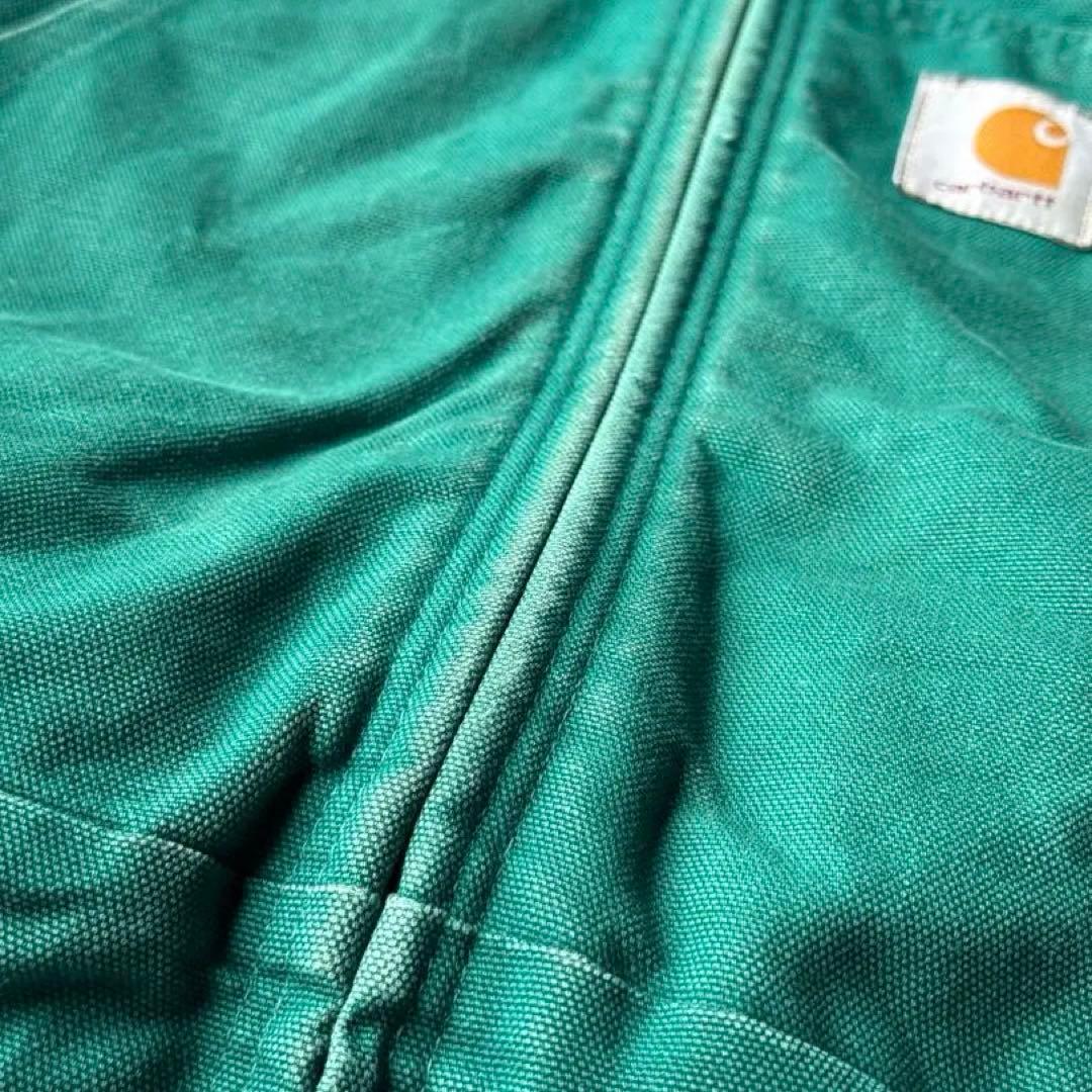 カーハート 星タグ 90s アクティブ ジャケット ターコイズ グリーン ブルー