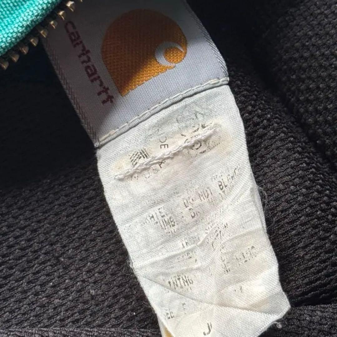 カーハート 星タグ 90s アクティブ ジャケット ターコイズ グリーン ブルー