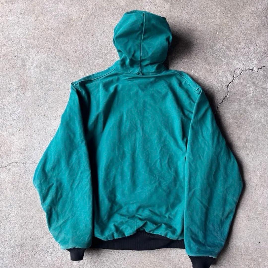 カーハート 星タグ 90s アクティブ ジャケット ターコイズ グリーン ブルー
