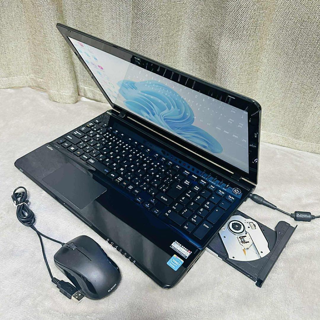 S180 NECノートパソコンSSD高速WEBカメラWindows11オフィス付