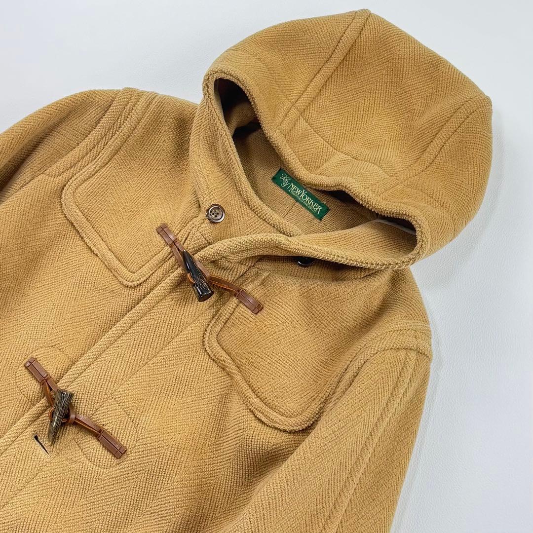 ニューヨーカー ムーアブルック ウールヘリンボーン ダッフルコート ベージュ
