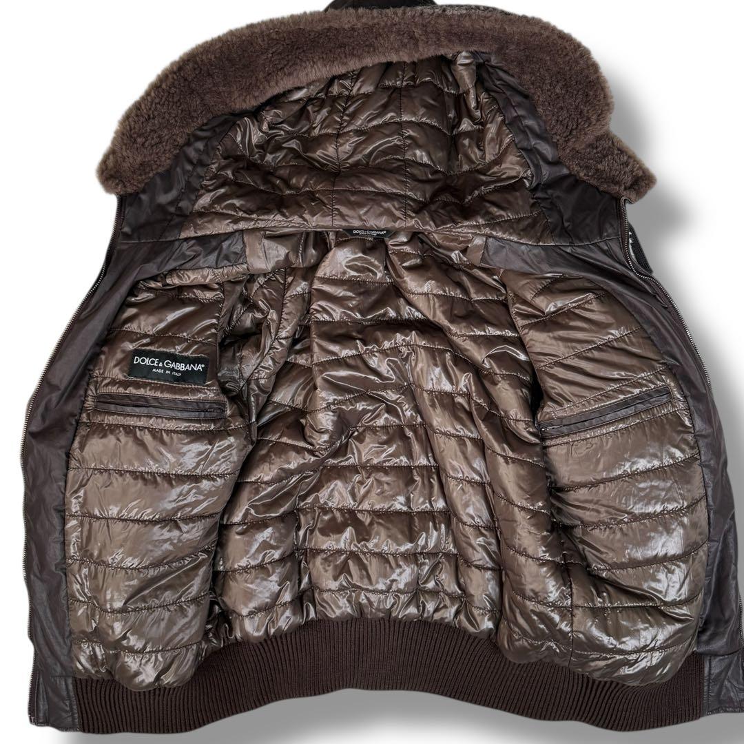 極美品 DOLCE&GABBANA Y2K マルチマテリアル フーディジャケット