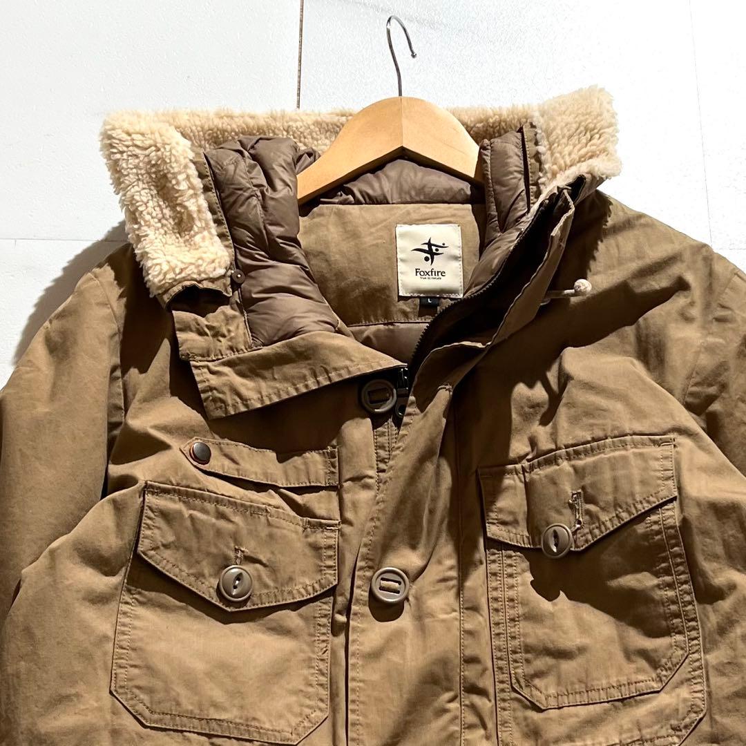 入手困難✨ フォックスファイヤー ダウンジャケット ミリタリー ブラウン系