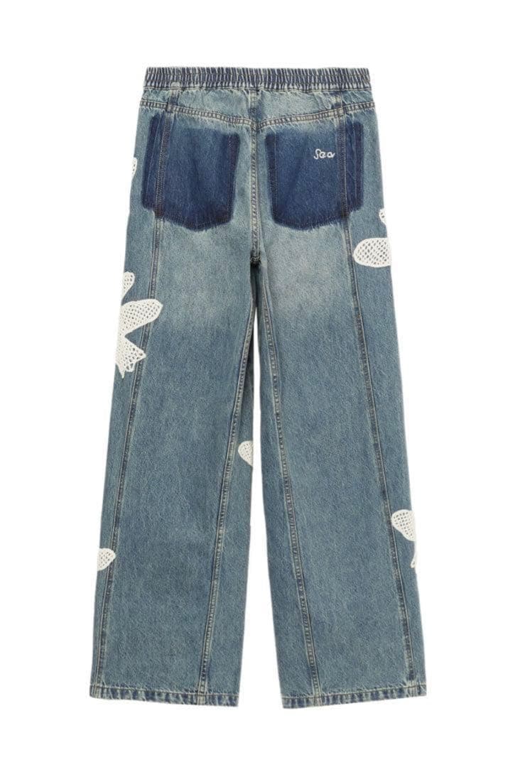 seanewyork paytonジーンズ　刺繍デニム