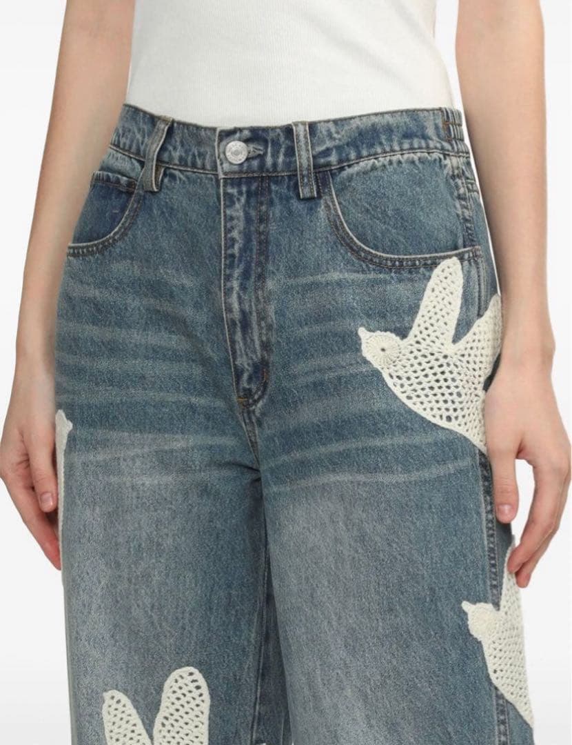 seanewyork paytonジーンズ　刺繍デニム