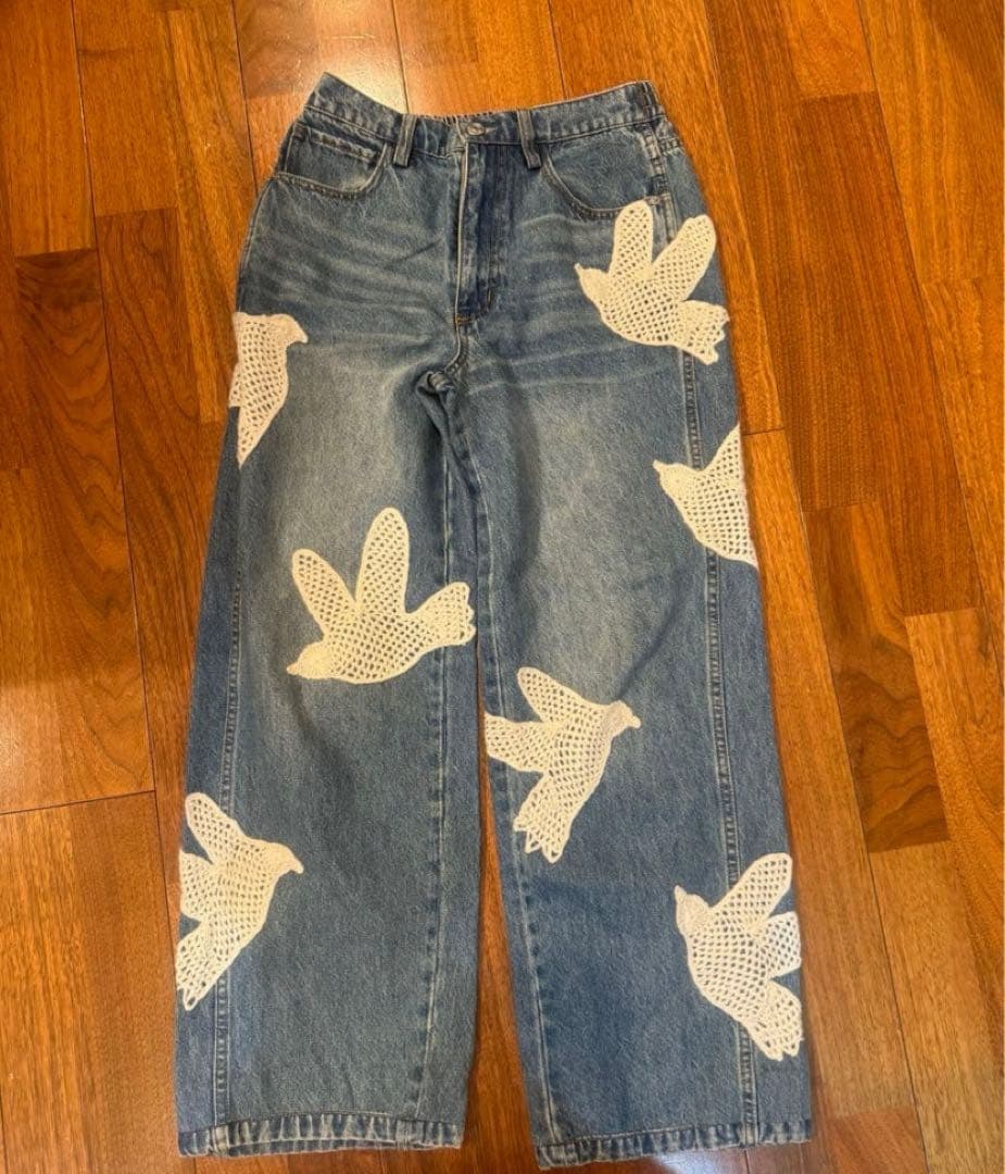 seanewyork paytonジーンズ　刺繍デニム