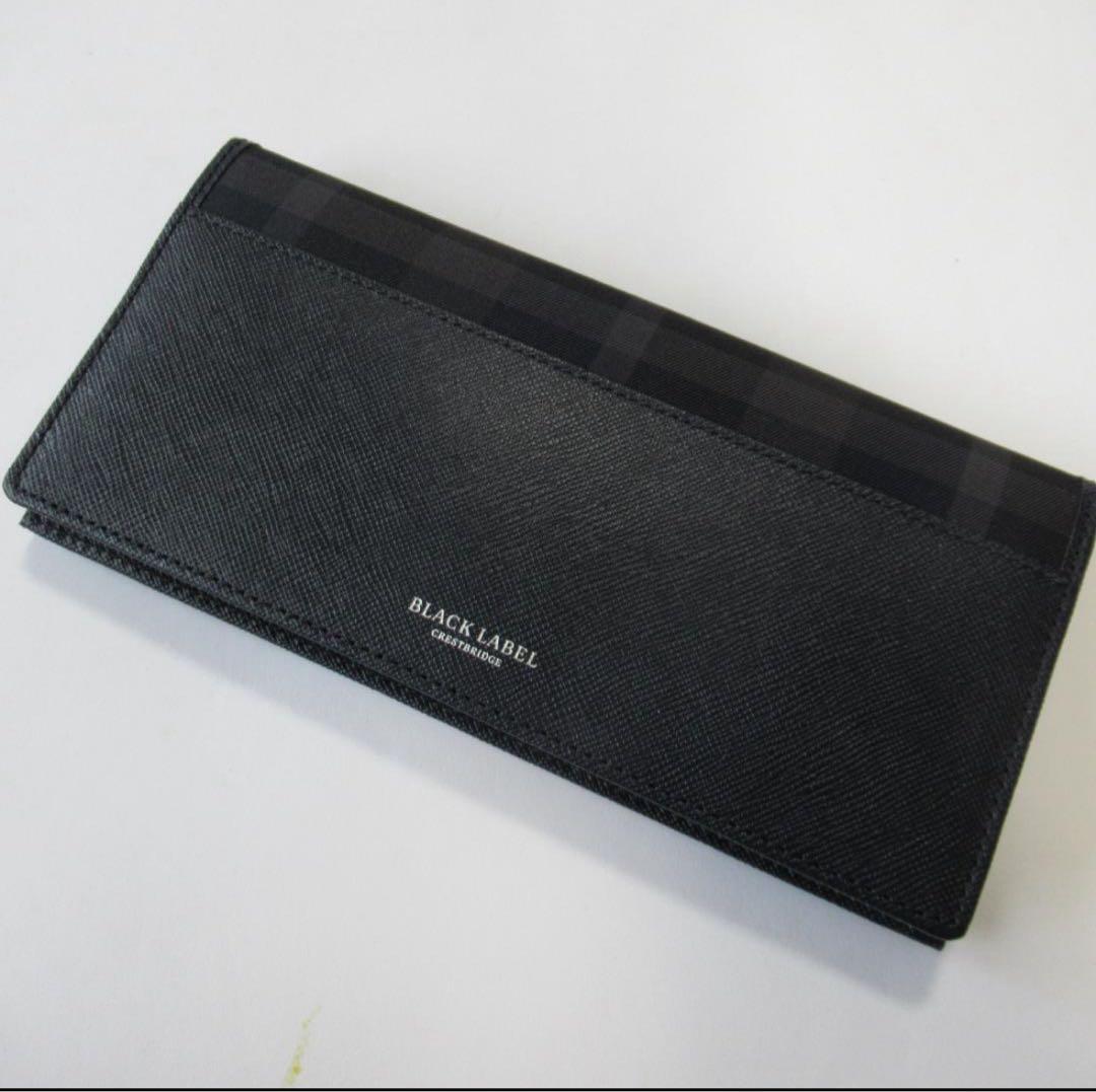 新品　BLACK LABEL 長財布 ブラックブラックレーベルクレストブリッジ