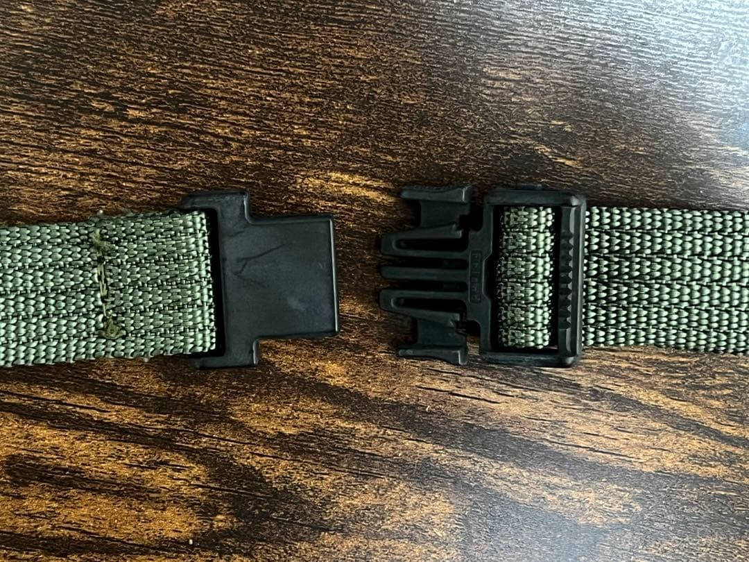 【MONCLER】80s ウエストポーチ アシックス期 カーキ 正規品