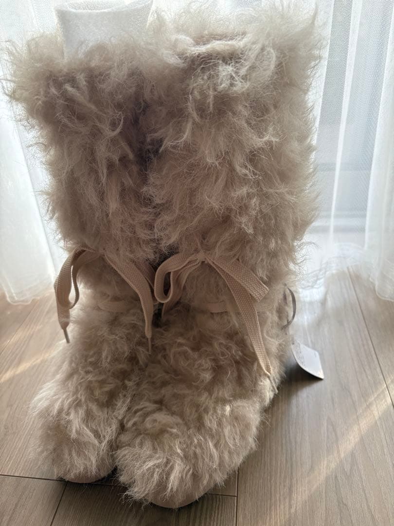 snidel レースアップファーブーツ M 新品タグ付き