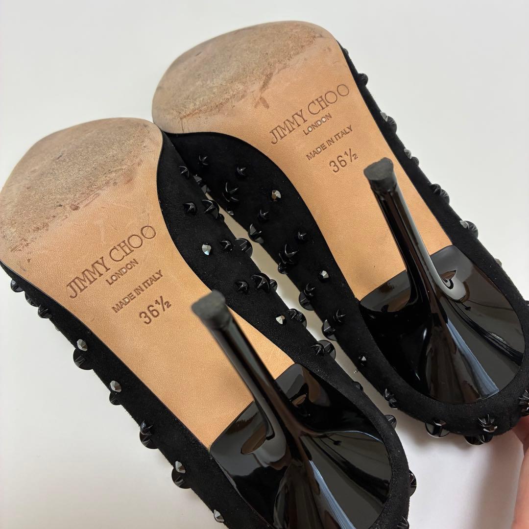 JIMMY CHOO ジミーチュウ☆スタースタッズポインテッドトゥパンプス