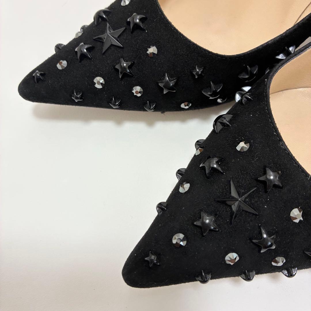 JIMMY CHOO ジミーチュウ☆スタースタッズポインテッドトゥパンプス