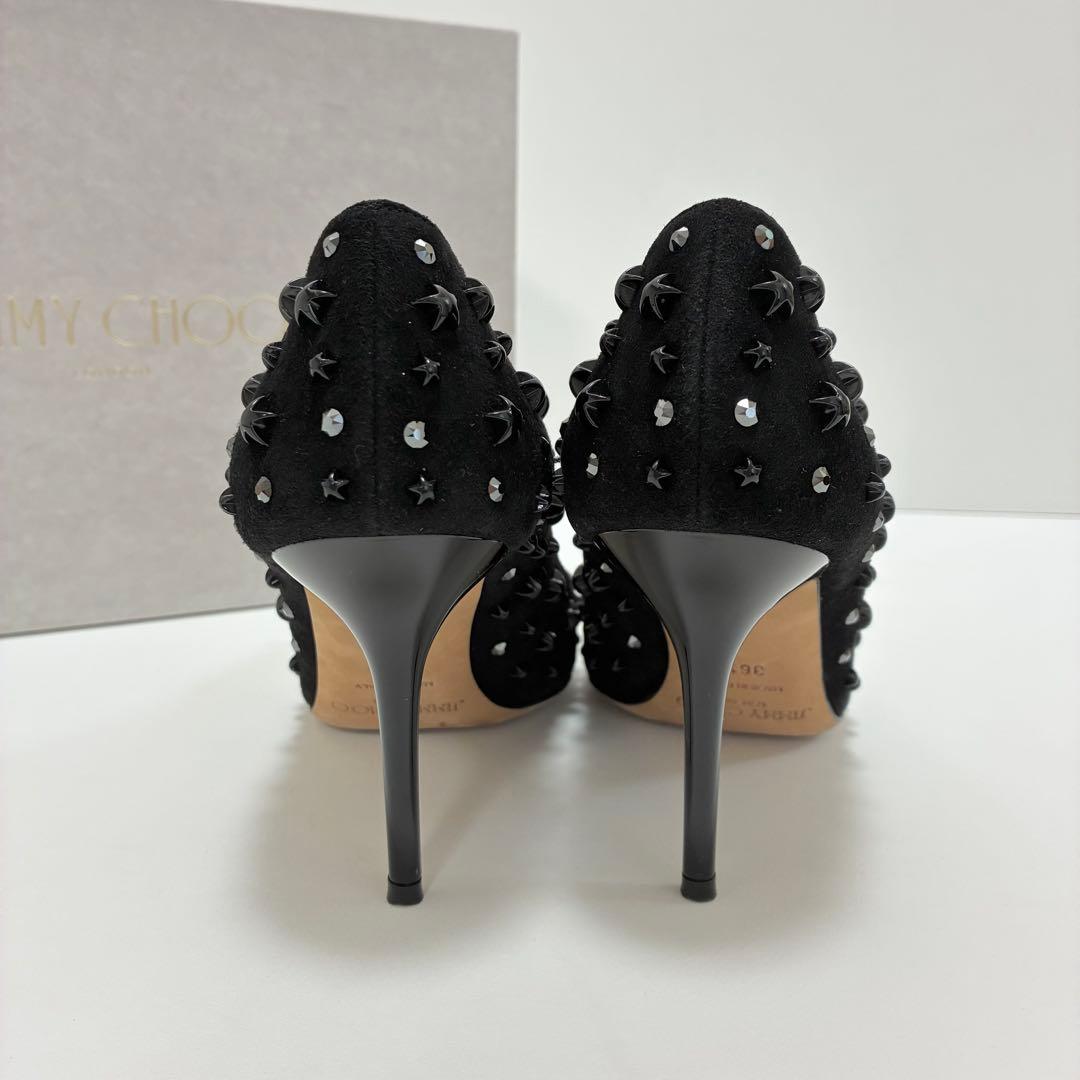 JIMMY CHOO ジミーチュウ☆スタースタッズポインテッドトゥパンプス