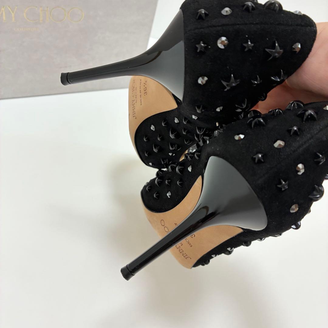 JIMMY CHOO ジミーチュウ☆スタースタッズポインテッドトゥパンプス