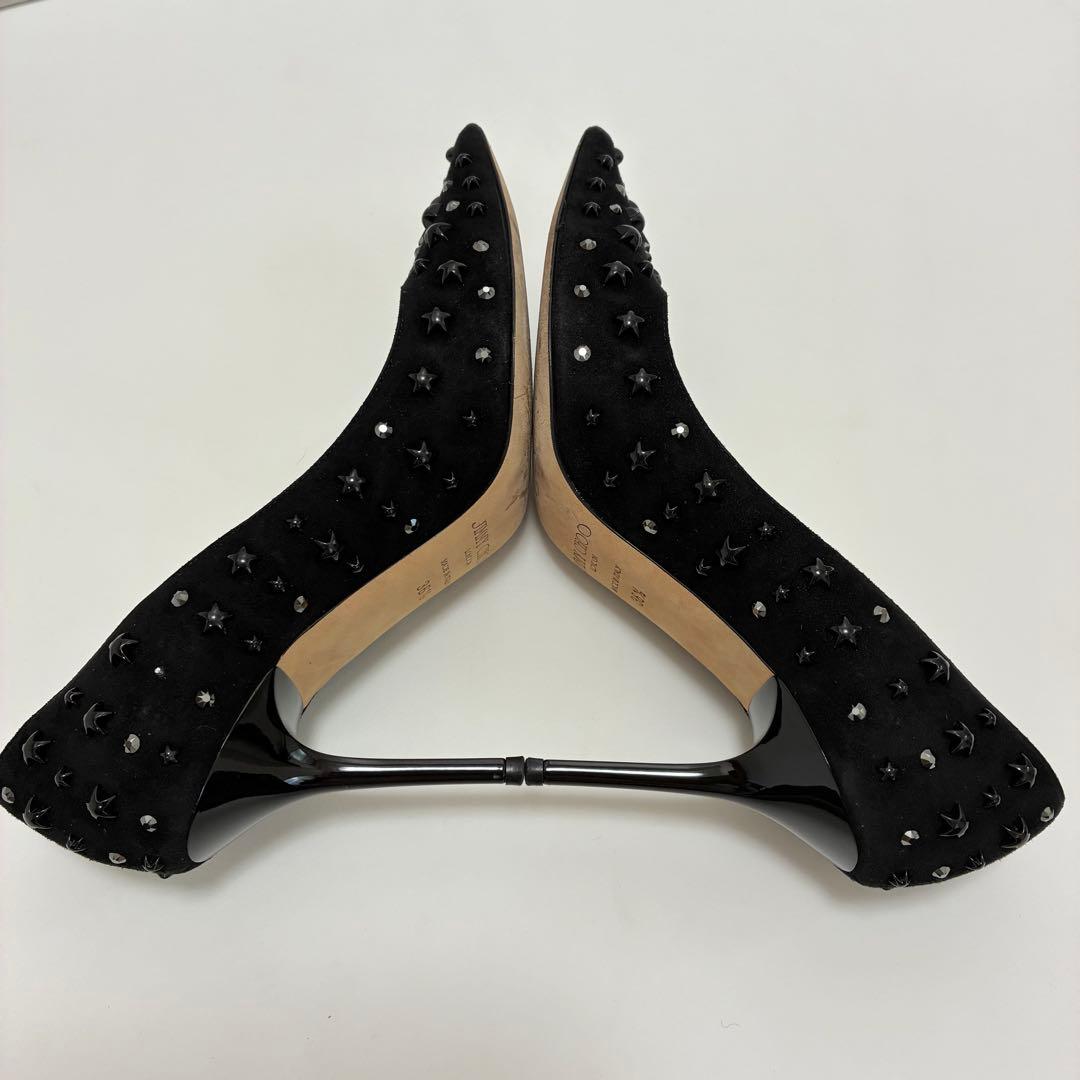 JIMMY CHOO ジミーチュウ☆スタースタッズポインテッドトゥパンプス