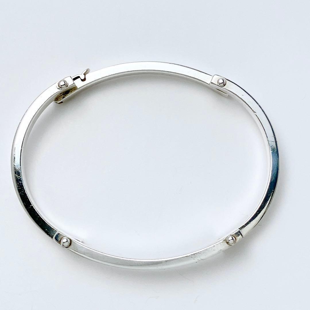 希少 グッチ GUCCI 925 ブレスレット バングル シルバー 1182