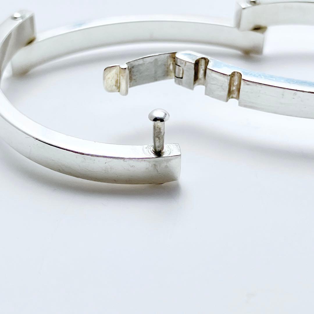 希少 グッチ GUCCI 925 ブレスレット バングル シルバー 1182