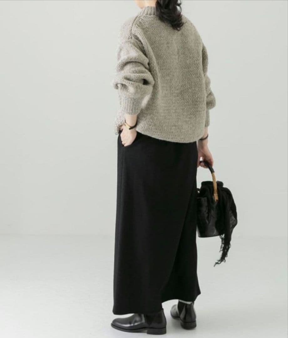 kagure かぐれ ペルーアラン柄パッチワークニット