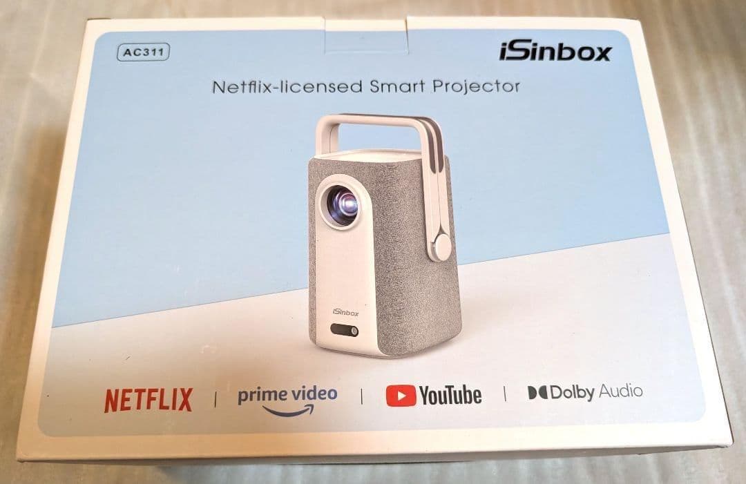 プロジェクター 家庭用 小型 Netflix公式アプリ内蔵 1000ANSI