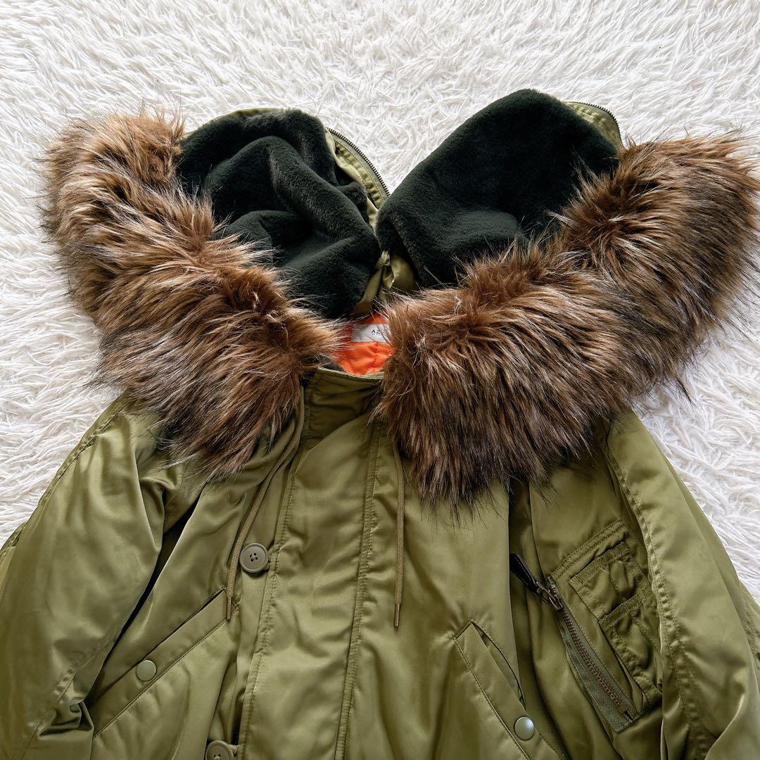 美品　AZULbymossy N-2B 短丈　y2k ファー　ブルゾン　完売