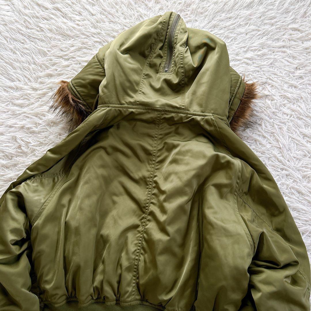 美品　AZULbymossy N-2B 短丈　y2k ファー　ブルゾン　完売