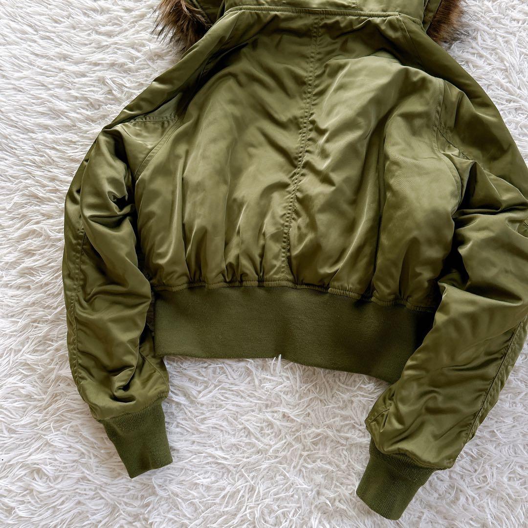 美品　AZULbymossy N-2B 短丈　y2k ファー　ブルゾン　完売