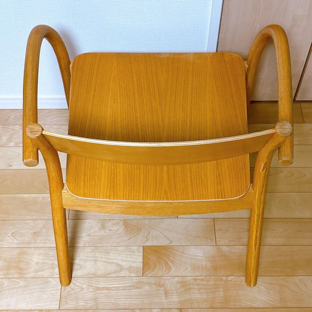 無印良品 オーク材 ラウンジアームチェア 一脚