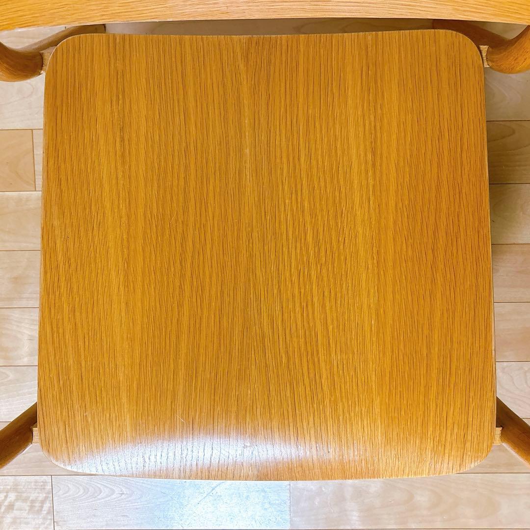 無印良品 オーク材 ラウンジアームチェア 一脚