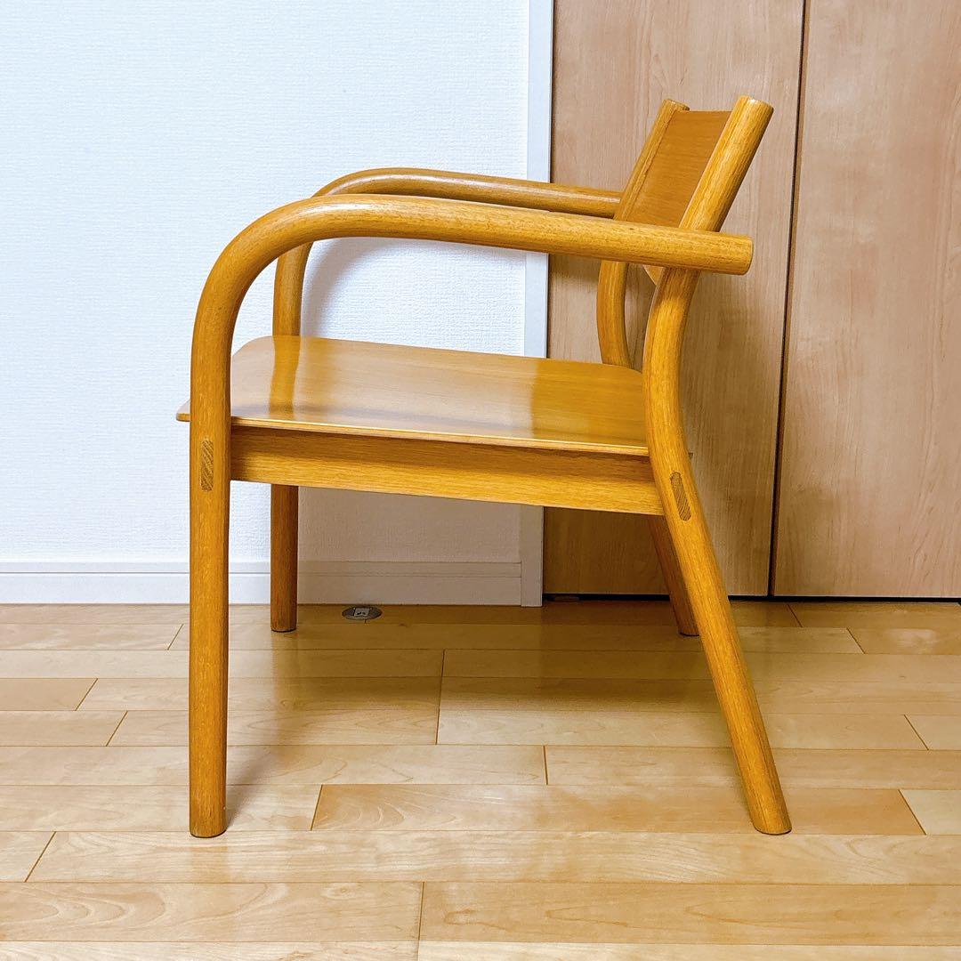 無印良品 オーク材 ラウンジアームチェア 一脚