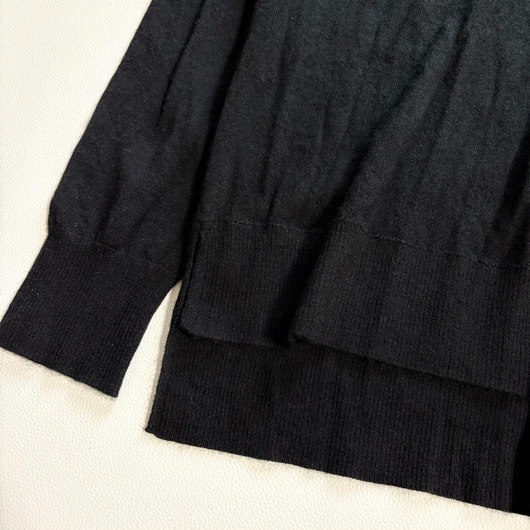 MORABITO PREMIER タートルネック　薄手 カシミヤ100 黒